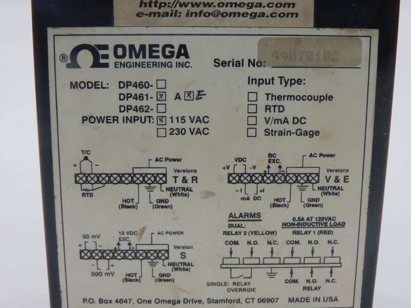 OMEGA DP461A 115VAC NSMP