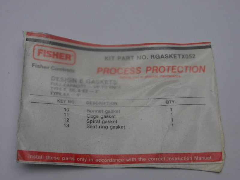 FISHER CONTROLS RGASKETX052 NSNP