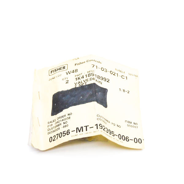 FISHER CONTROLS 1K418918992 (PKG OF 2) NSMP