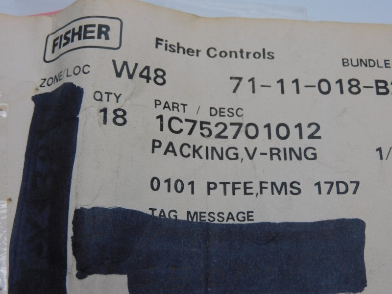 FISHER CONTROLS 1C752701012 (PKG OF 18) NSMP