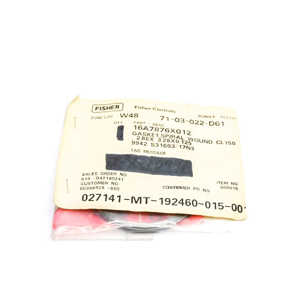 FISHER CONTROLS 16A7876X012 NSMP
