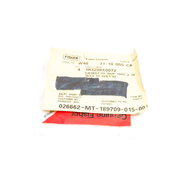 FISHER CONTROLS 1R3298X0072 (PKG OF 4) NSMP