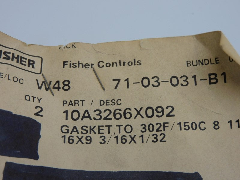 FISHER CONTROLS 10A3266X092 (PKG OF 2) NSNP