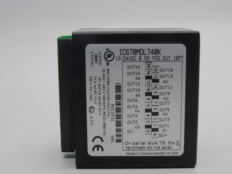 FANUC IC670MDL740K 12/24VDC 0.5A UNMP