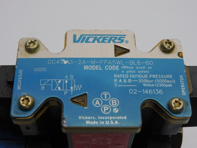 VICKERS DG4V32AMFPA5WLBL660 02-146136 5000PSI NSNP