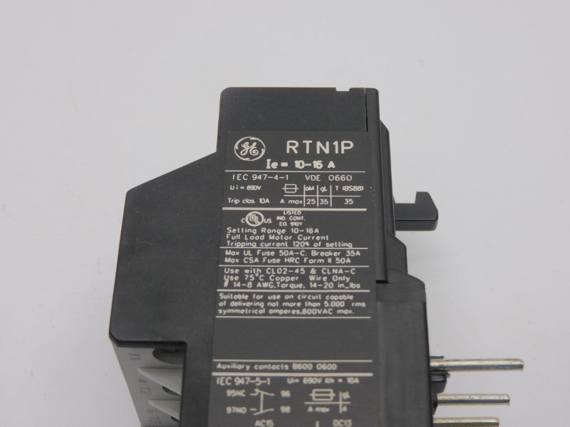 GENERAL ELECTRIC RTN1P 690V 10-16A NSMP