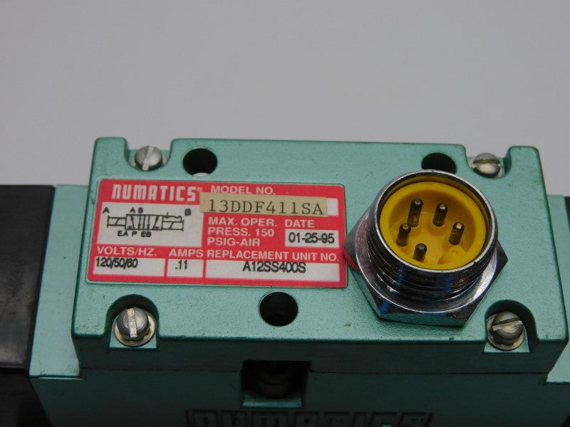 NUMATICS 13DDF411SA 120V .11A 150PSI NSNP