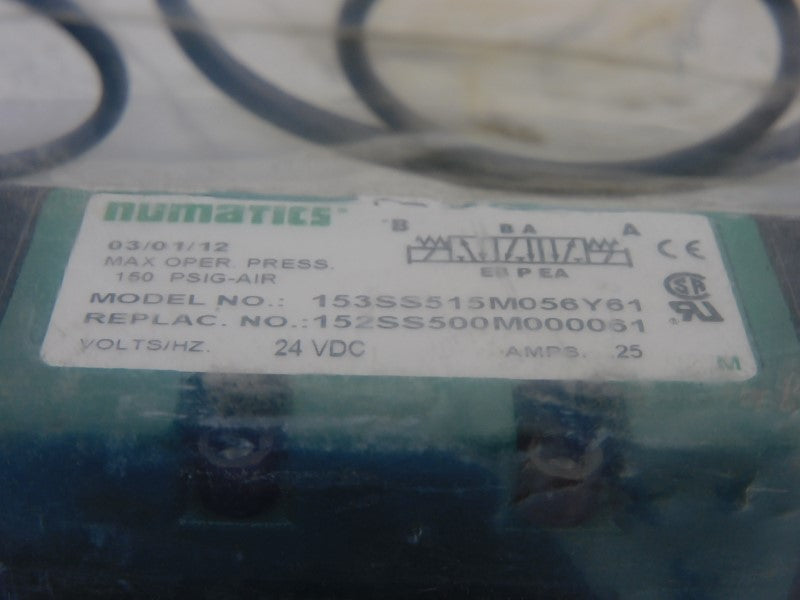 NUMATICS 153SS515M056Y61 24VDC .25A 150PSI NSMP