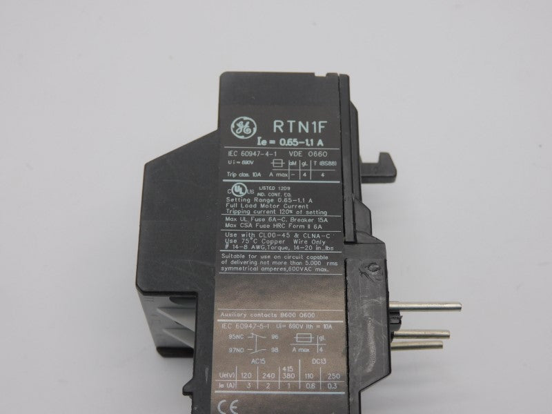 GENERAL ELECTRIC RTN1F 690V 0.65-1.1A NSMP