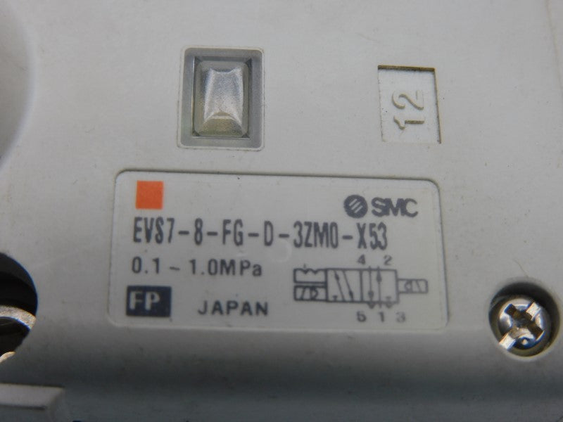 SMC EVS7-8-FG-D-3ZM0-X53 21-26VDC UNMP