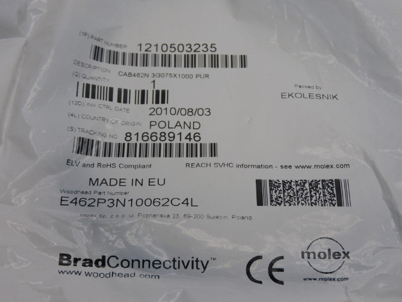DANIEL WOODHEAD E462P3N10062C4L 1210503235 (NO SCREW) NSMP
