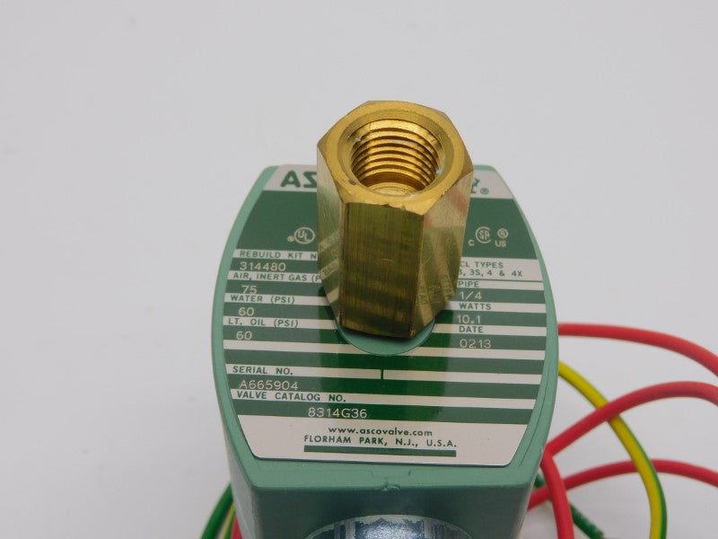 ASCO 8314G36 110/120V 75PSI 1/4" NSMP