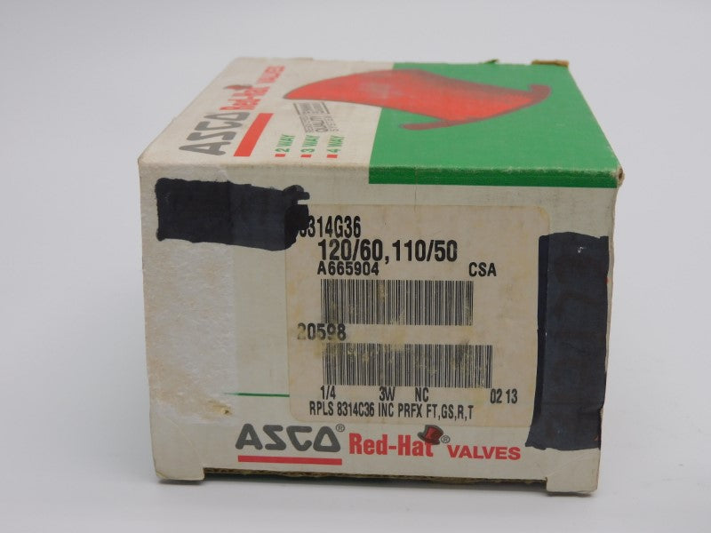 ASCO 8314G36 110/120V 75PSI 1/4" NSMP