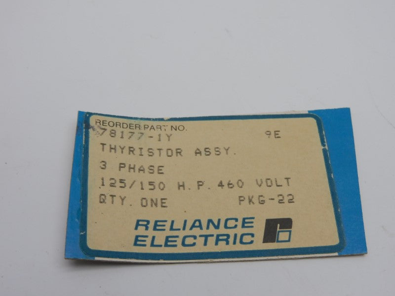 RELIANCE ELECTRIC 78177-1Y 460V UNMP