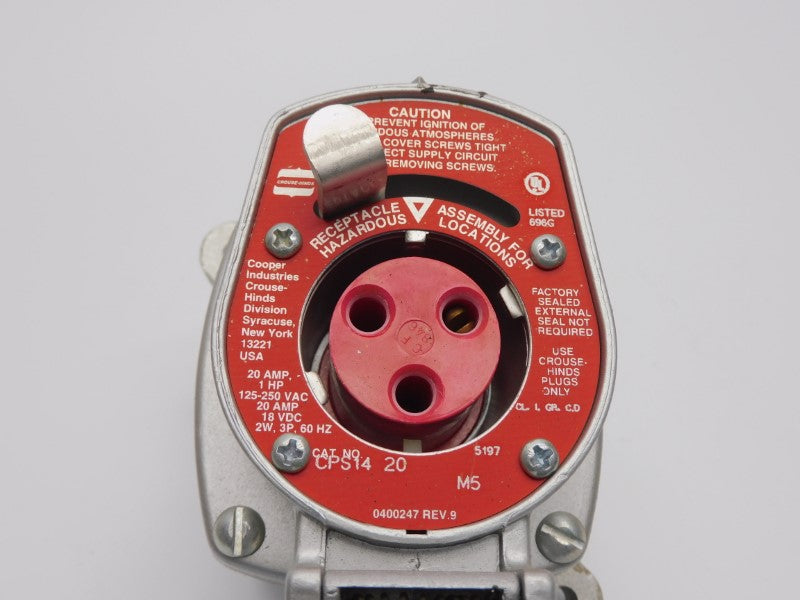 CROUSE HINDS CPS1420 125-250VAC 20A 3/4" NSMP