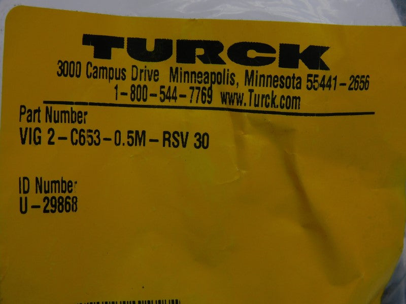 TURCK VIG2-C653-0.5M-RSV30 U-29868 NSMP