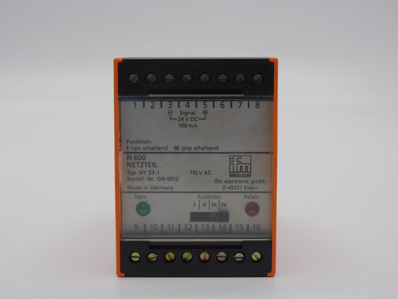 IFM EFECTOR N600 DN0012 110VAC NSNP