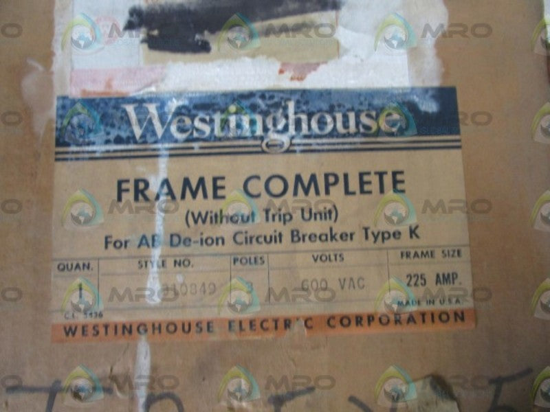 WESTINGHOUSE CIRCUIT BREAKER 1310849 (AS PICTURED)  NSMP