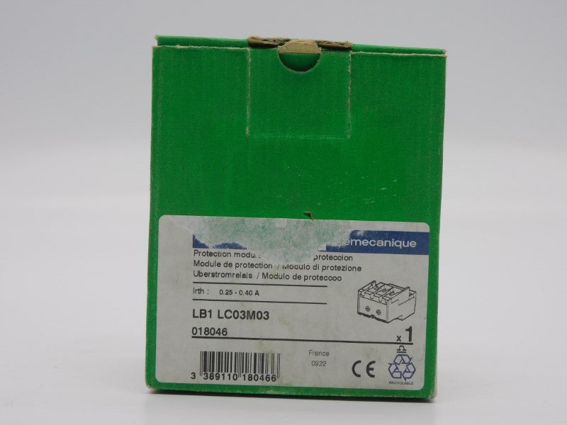 TELEMECANIQUE LB1LC03M03 690VAC 0.25-0.40A NSMP