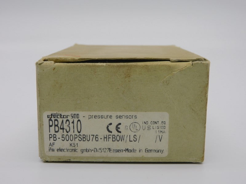 IFM EFECTOR PB-500PSBU76-HFBOW/LS//V PB4310 102-132VAC 2.5A 5000PSI NSMP