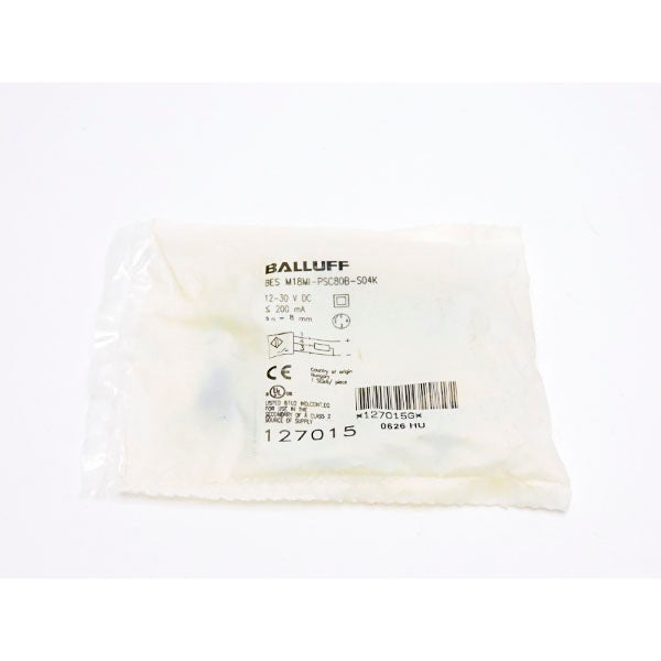 BALLUFF BESM18MI-PSC80B-S04K 12-30VDC NSMP