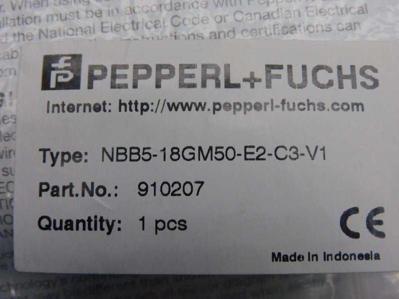 PEPPERL+FUCHS NBB5-18GM50-E2-C3-V1 910207 NSMP