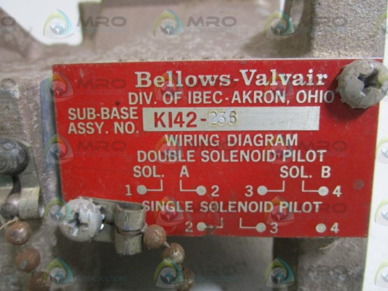 BELLOWS VALVAIR KI42-236 NSNP