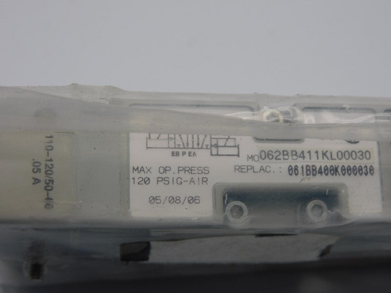 NUMATICS 062BB411KL00030 110/120V .05A 120PSI NSNP