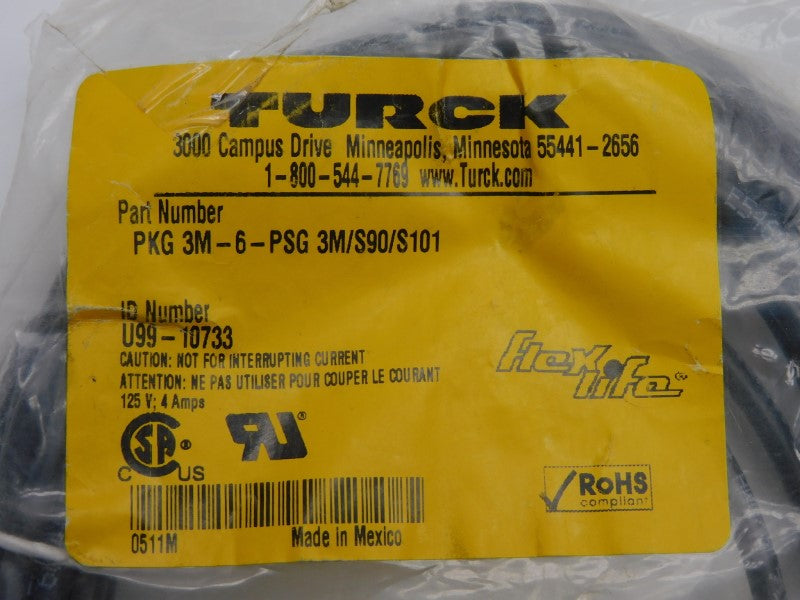 TURCK PKG3M-6-PSG3M/S90/S101 U99-10733 125V 4A NSMP