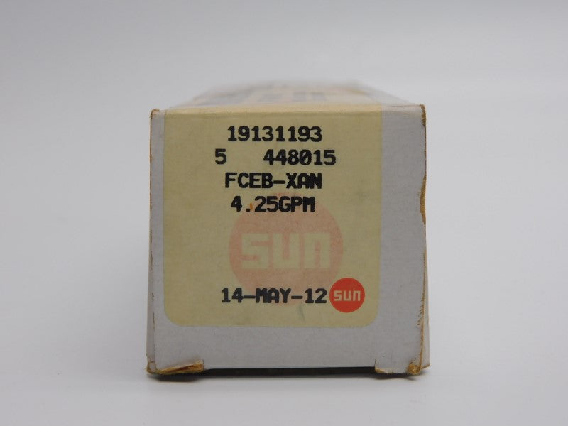 SUN HYDRUALICS FCEB-XAN 4.25GPM NSMP