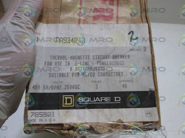SQUARE D CIRCUIT BREAKER FA934040 NSMP