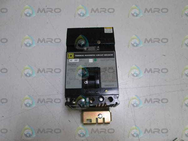 SQUARE D CIRCUIT BREAKER FA934040 NSMP