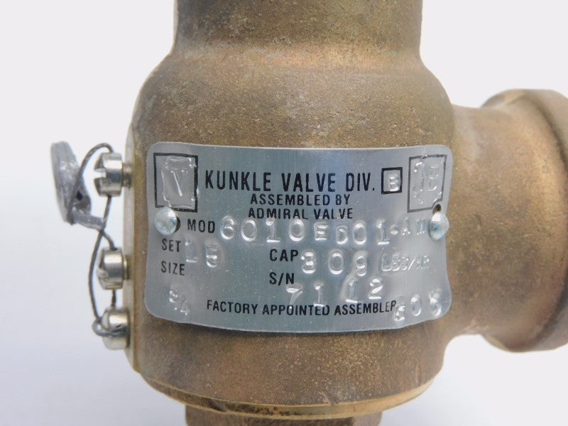 KUNKLE 6010ED01-AM 15PSI 3/4" NSNP