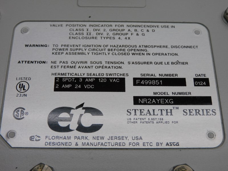 ETC 2AYEXG 120VAC 3A NSMP
