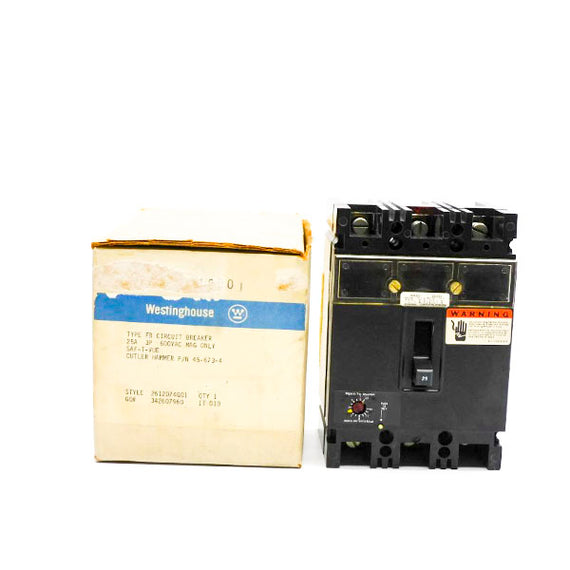 WESTINGHOUSE 2612D74G01 45-673-4 600VAC 25A NSMP