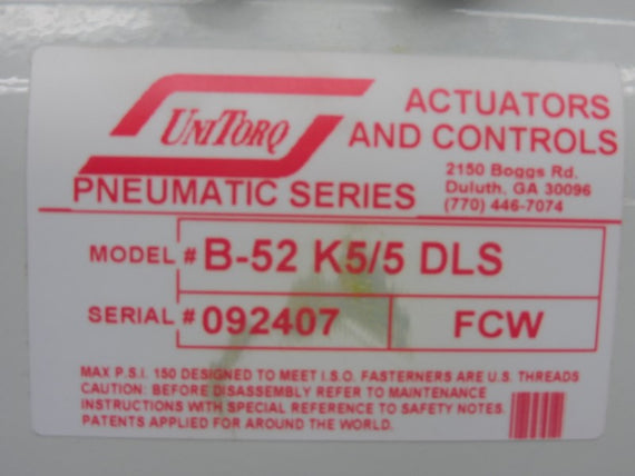 UNITORQ B-5 150PSI NSMP