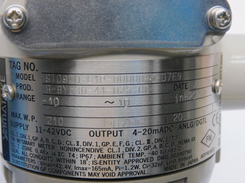 YAMATAKE STD920-E1P-00000-5-D7E9 11-42VDC NSMP