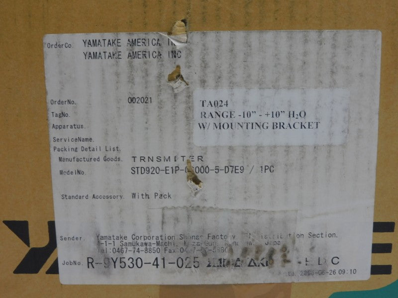 YAMATAKE STD920-E1P-00000-5-D7E9 11-42VDC NSMP