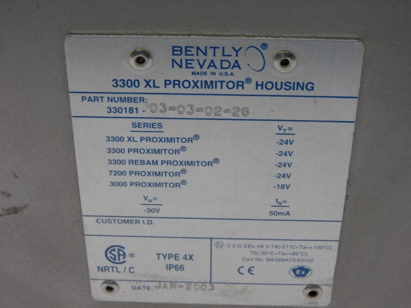 BENTLY NEVADA 330181-03-03-02-26 24V NSMP
