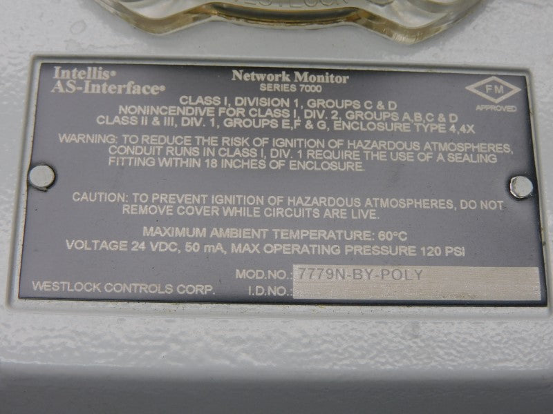 WESTLOCK CONTROLS 7779N-BY-POLY 24VDC 120PSI NSMP