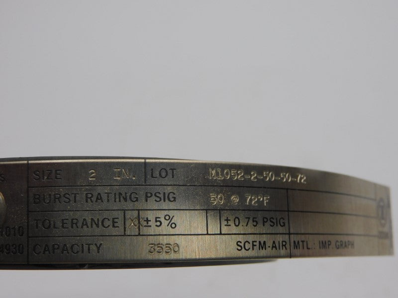 ZOOK M1052-2-50-50-72 50PSI 2" NSMP