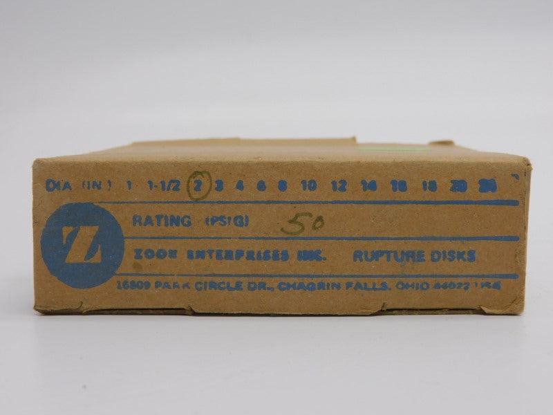 ZOOK M1052-2-50-50-72 50PSI 2" NSMP