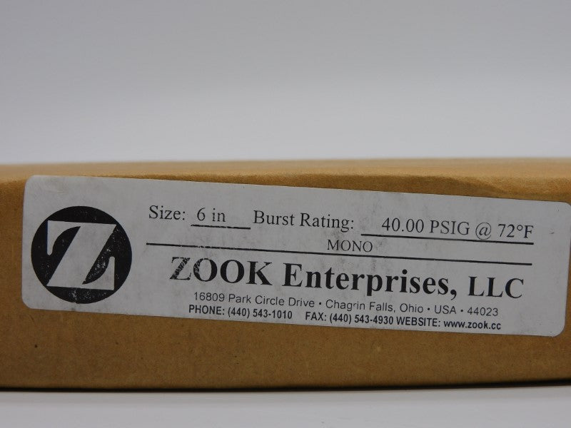ZOOK MONO 40.00PSI 6" NSFS