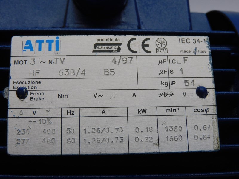 ATTI HF63B/4B5 480V 1.26/0.73A NSNP