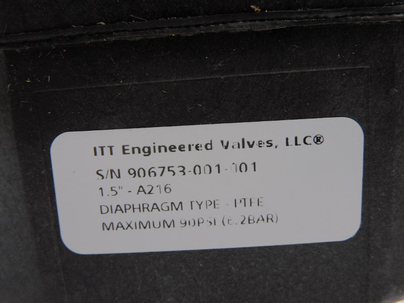 ITT 1.5-N-PN-31-M7-A216 90PSI 1.5" NSNP