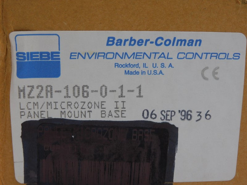 BARBER COLMAN MZ2A-106-0-1-1 24VAC NSMP