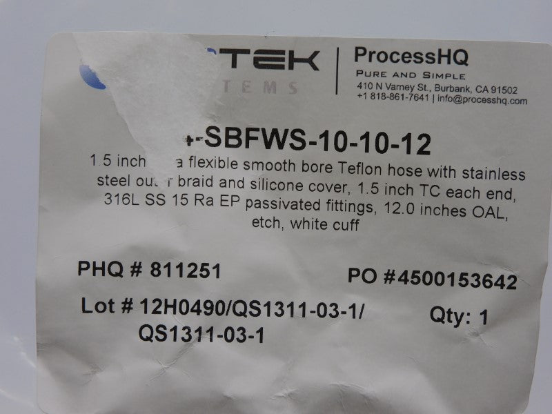 PROCESSHQ 811251 200PSI 1.5" NSMP