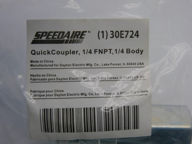SPEEDAIRE 30E724 1/4" NSMP
