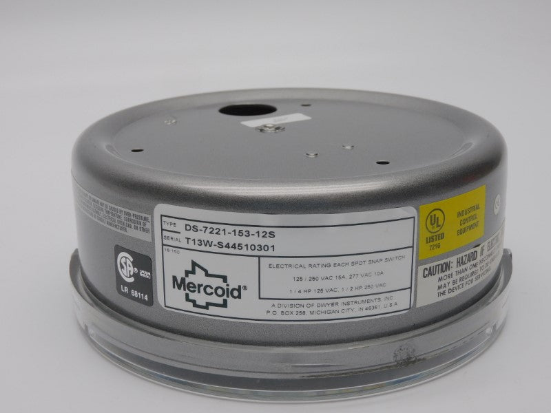 MERCOID DS-7221-153-12S 250VAC 15A NSMP