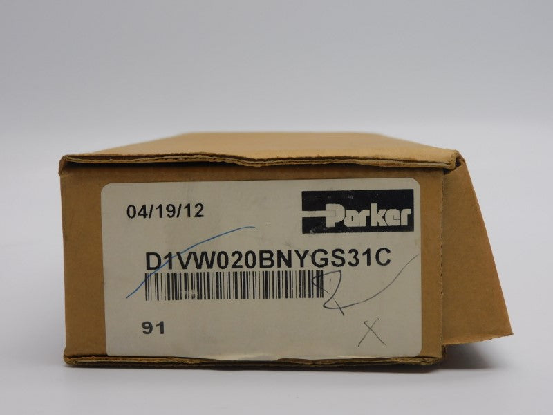 PARKER D1VW020BNYGS31C 110/120V 0.34A 5000PSI NSMP